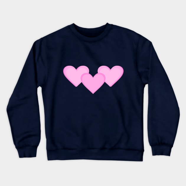 Pastel Hearts Crewneck Sweatshirt by ShinyBat